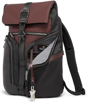 TUMI - Alpha Bravo Logistics Flap Lid Backpack, Oxblood, One Size